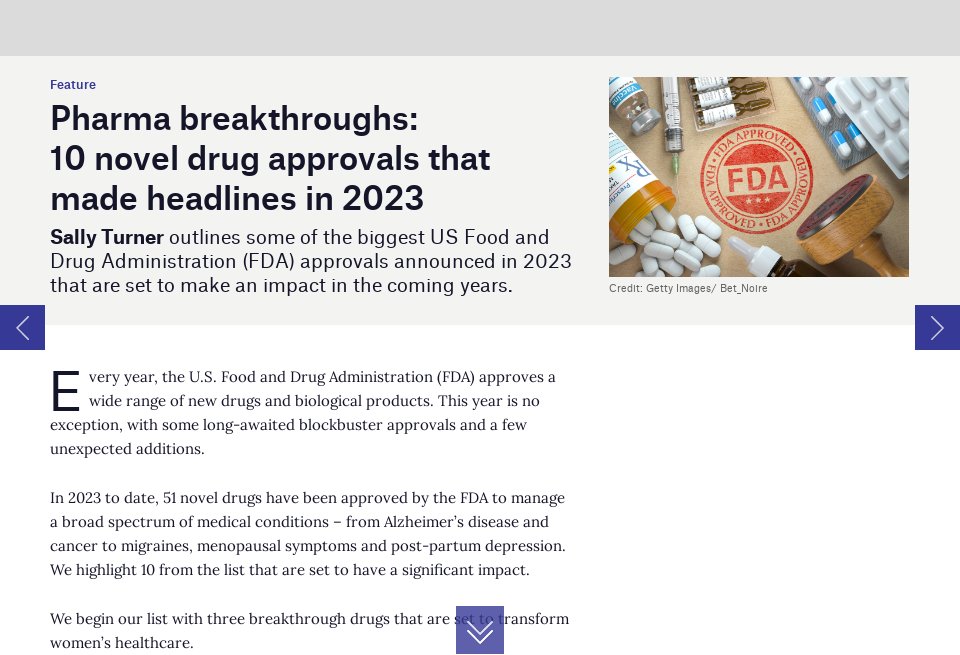 Pharma breakthroughs 10 novel drug approvals that made headlines in