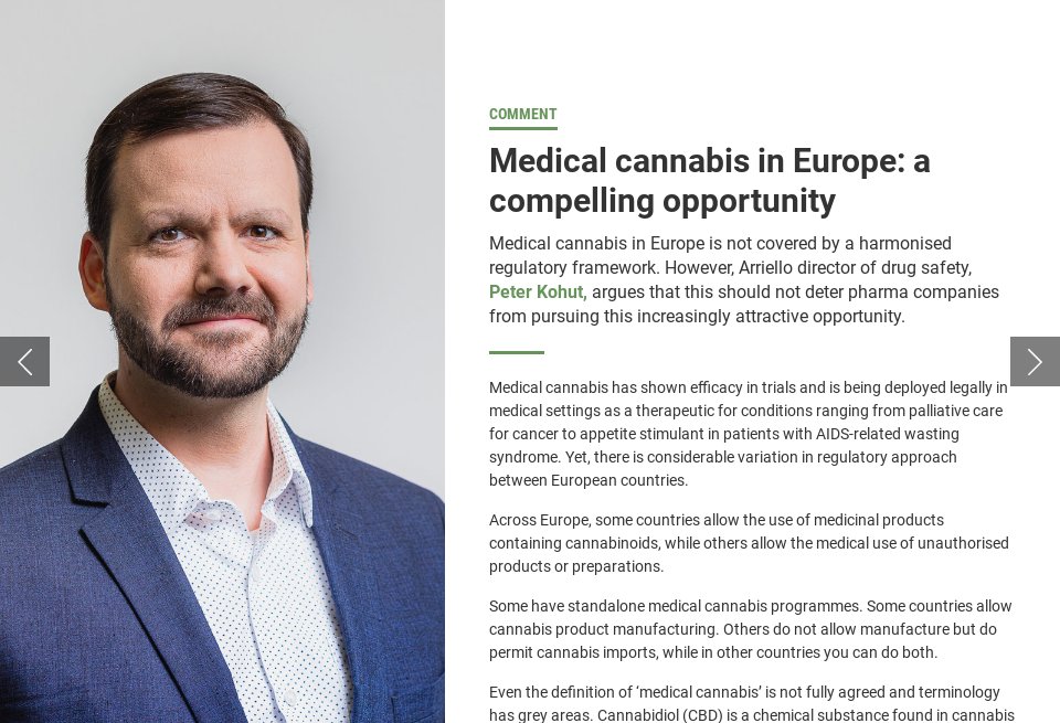 Medical Cannabis In Europe: A Compelling Opportunity - Pharma ...