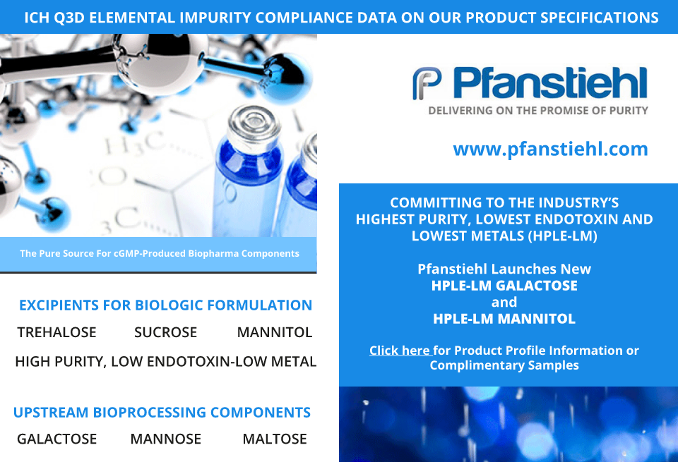 Pfanstiehl, Inc Pharma Technology Focus Issue 70 May 2018